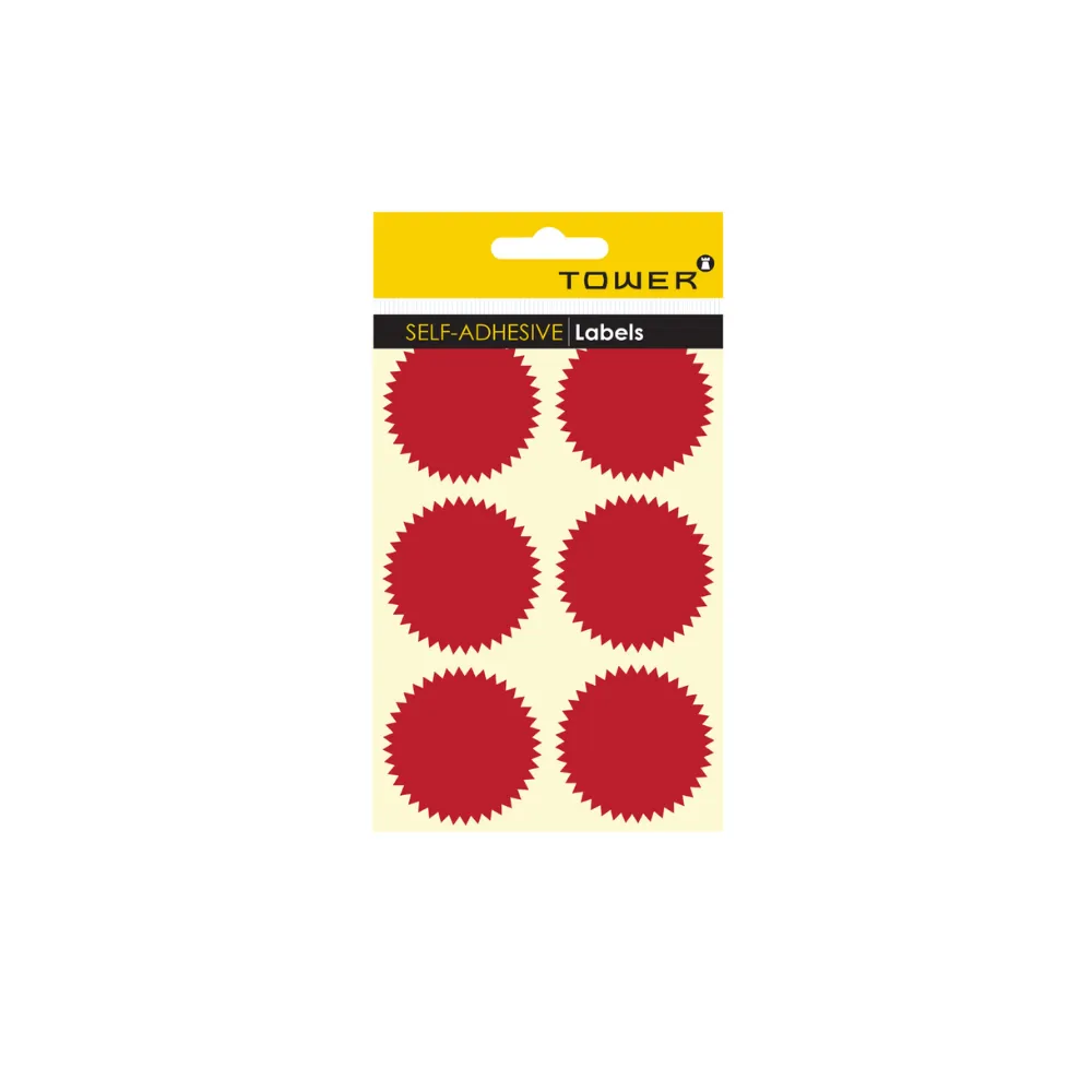 Label Notorial Seal Maroon N50 - Tower