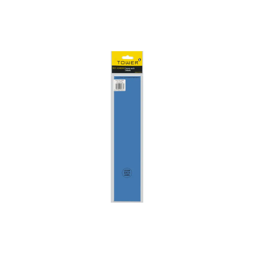 [6002866006008] Label Lever Arch Blue - Tower 