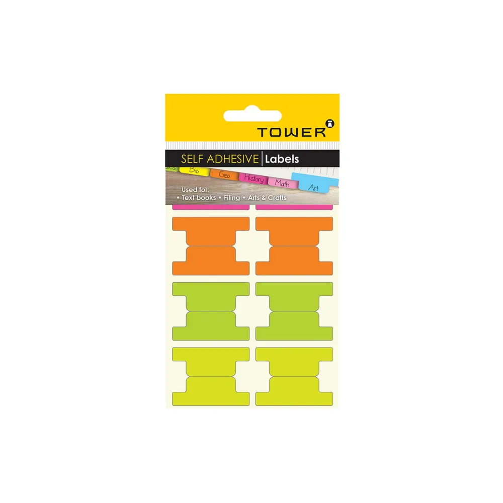 [6002866027089] Tab Insert Self Adhesive Labels Pastel - Tower 