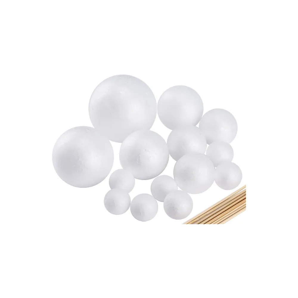 [6003681810245] Polystyrene Solar Balls 9 Piece - Treeline