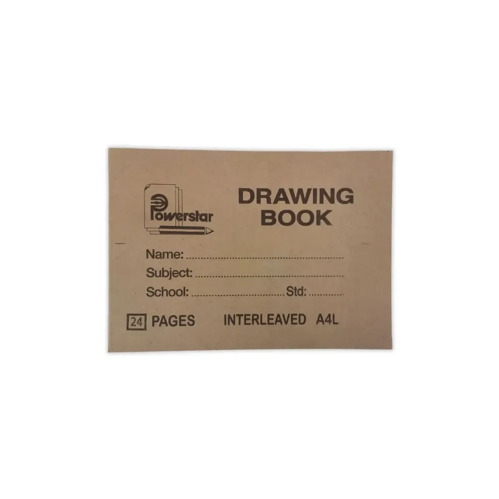 [6005823000651] Book A4L Drawing 24pg No-Tissue - Powerstar