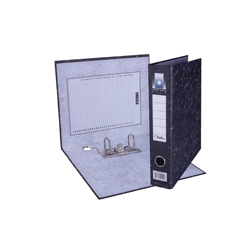 File Lever Arch Black Mini U/R - Treeline