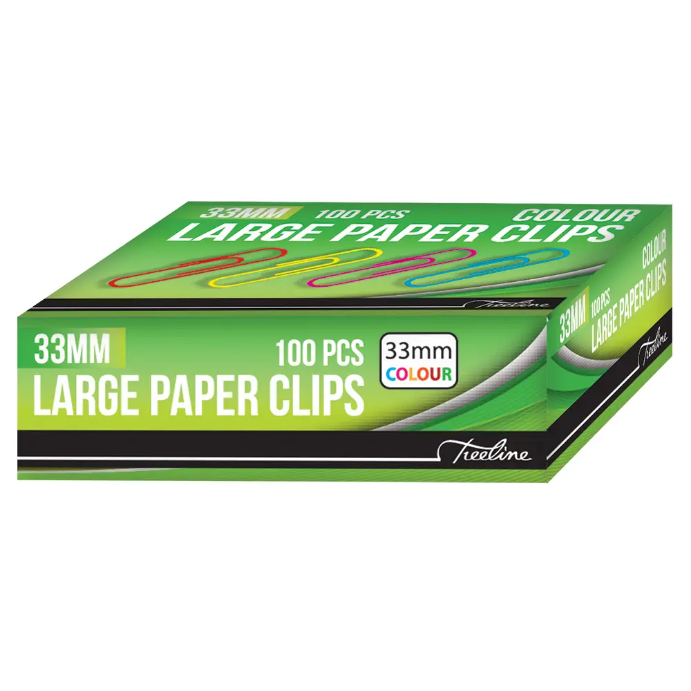 Gem Clips Asst PVC 33mm - Treeline