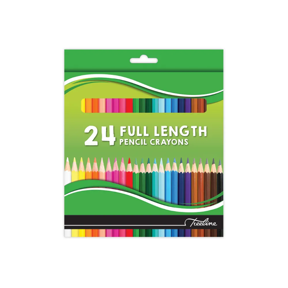 [6007652001885] Pencil Colouring 24`s Full Length - Treeline