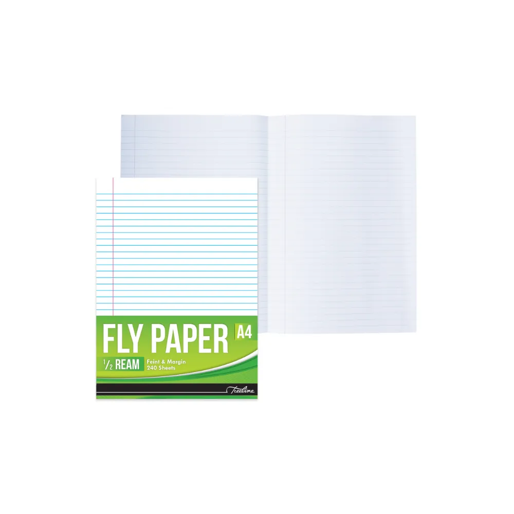 [6007652002080] Paper Feint/Margin Fly Ruled A4