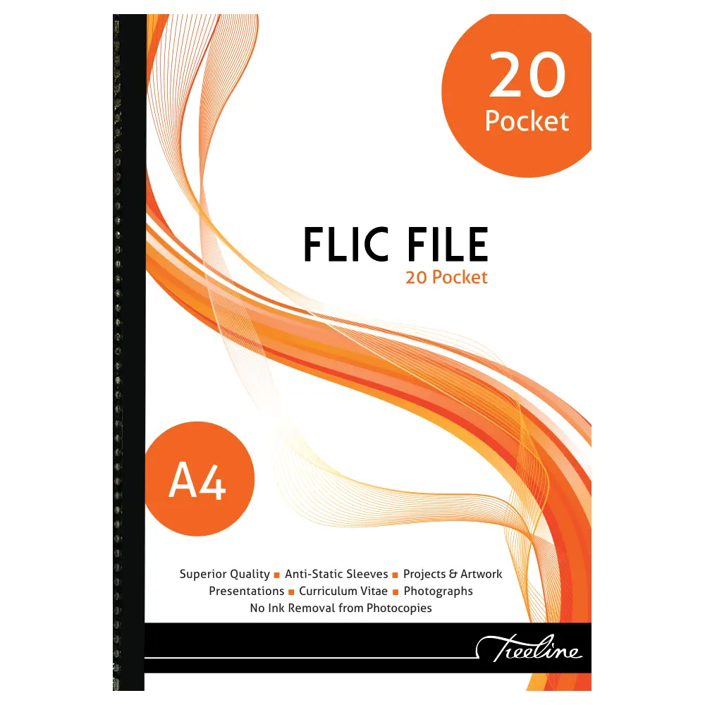 File Flic A4 20 Pocket -Treeline