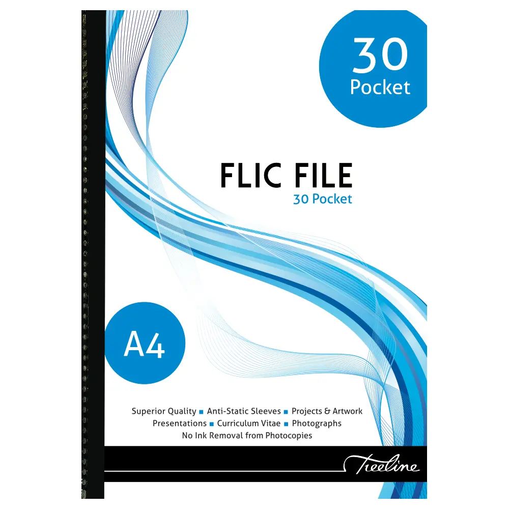 [6007652003858] File Flic A4 30 Pocket - Treeline 