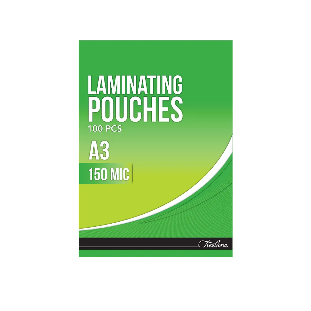 [6007652004886] Laminating Pouch A3 150 Micron 100`s - Treeline