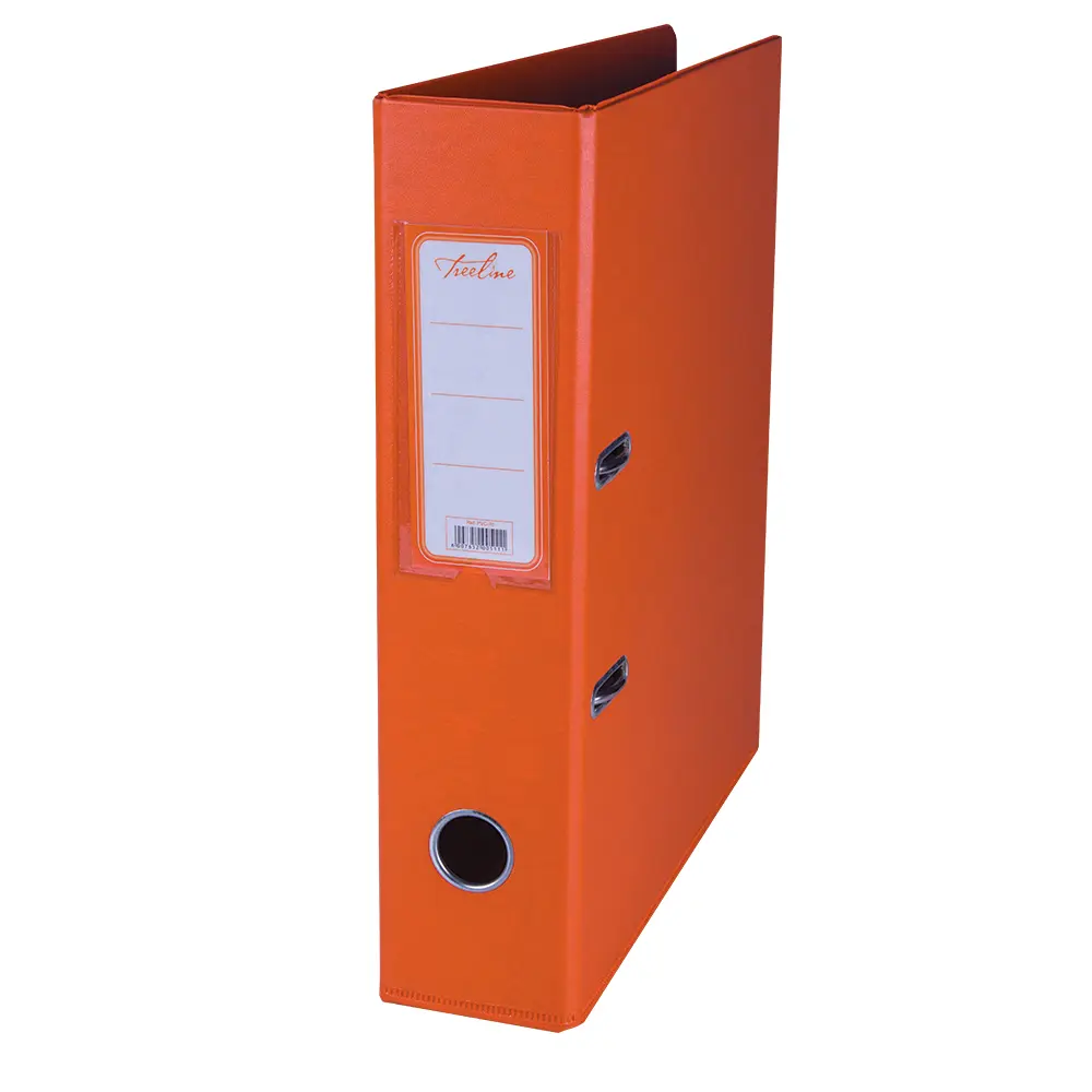 [6007652005111] File Lever Arch Orange PVC-70 - Treeline