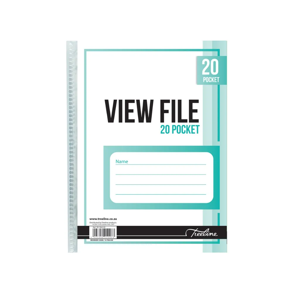 [6007652010283] View File A4 20 Pocket - Treeline