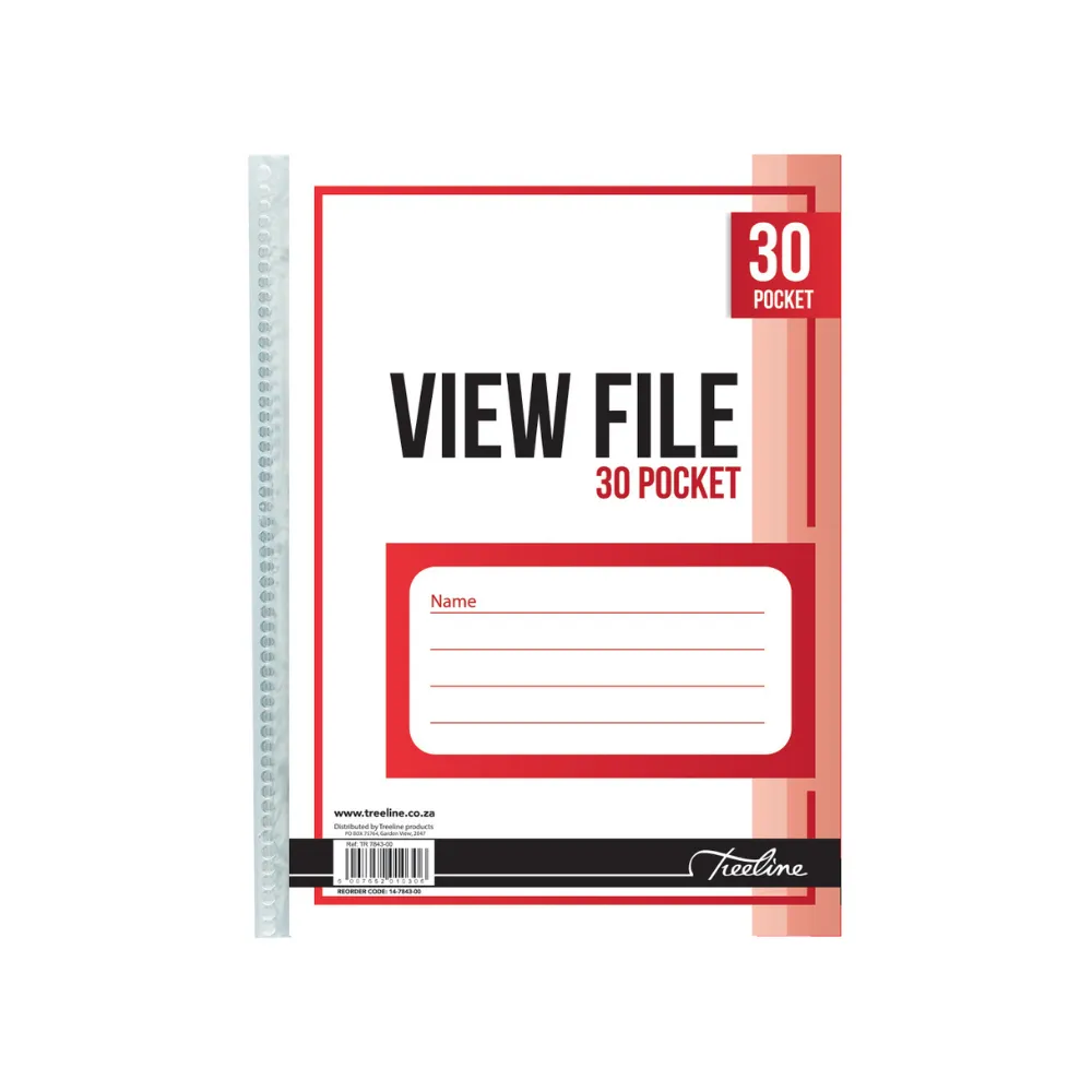 [6007652010306] View File A4 30 Pocket - Treeline
