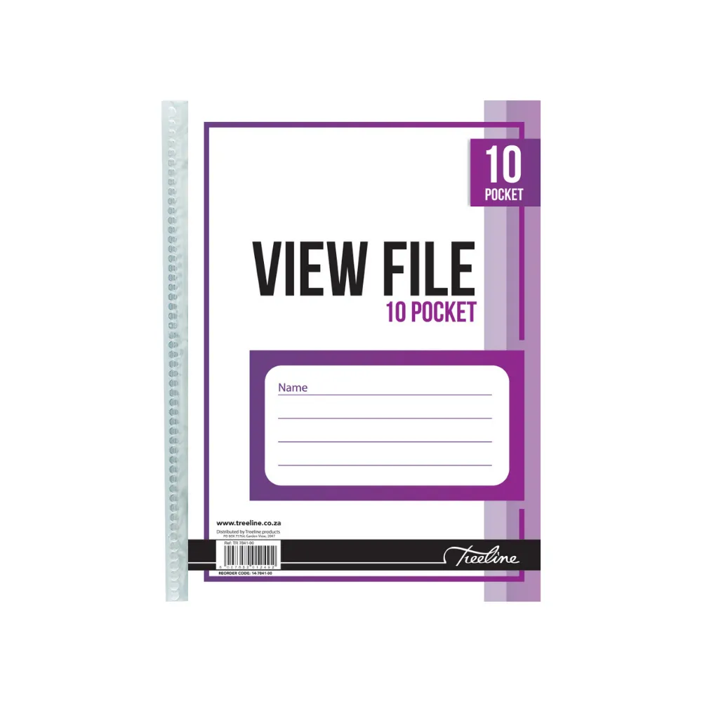 [6007652012492] View File A4 10 Pocket - Treeline