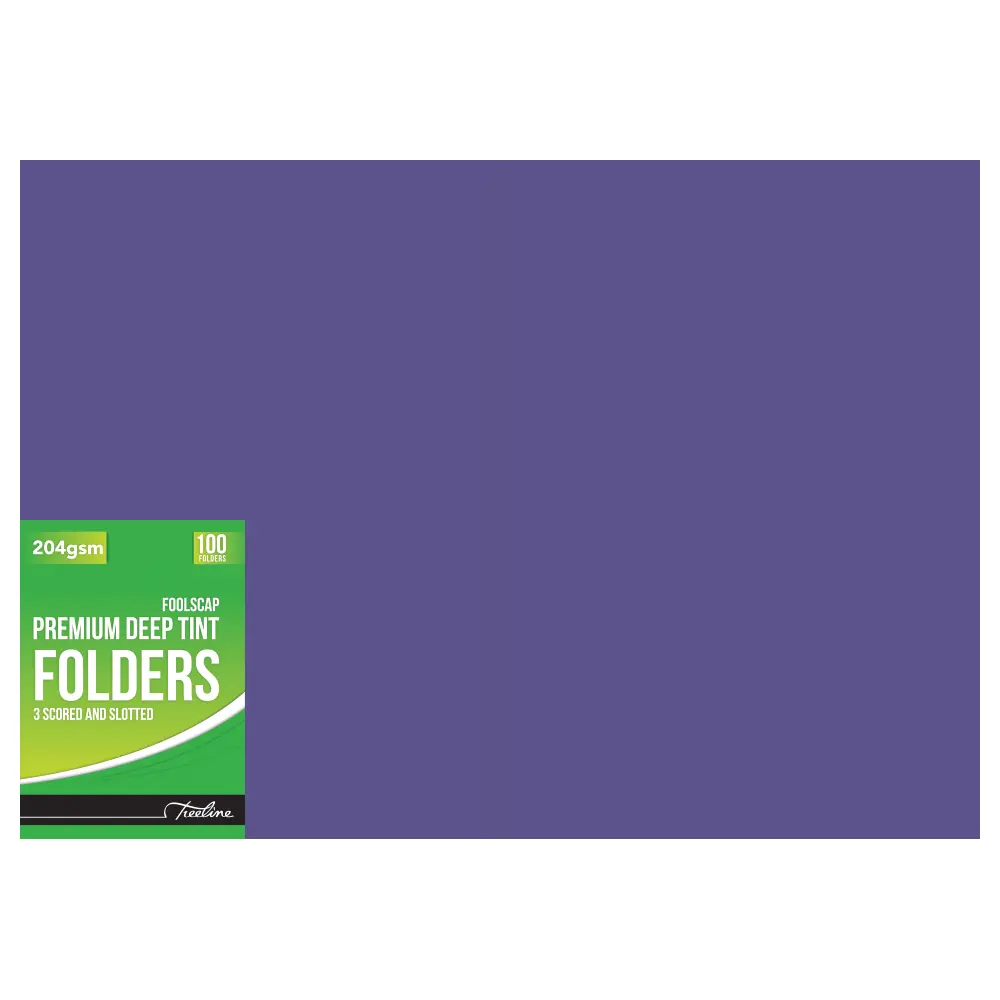 [6007652013970] File Folder Premium Deep Tint 204gsm Purple - Treeline