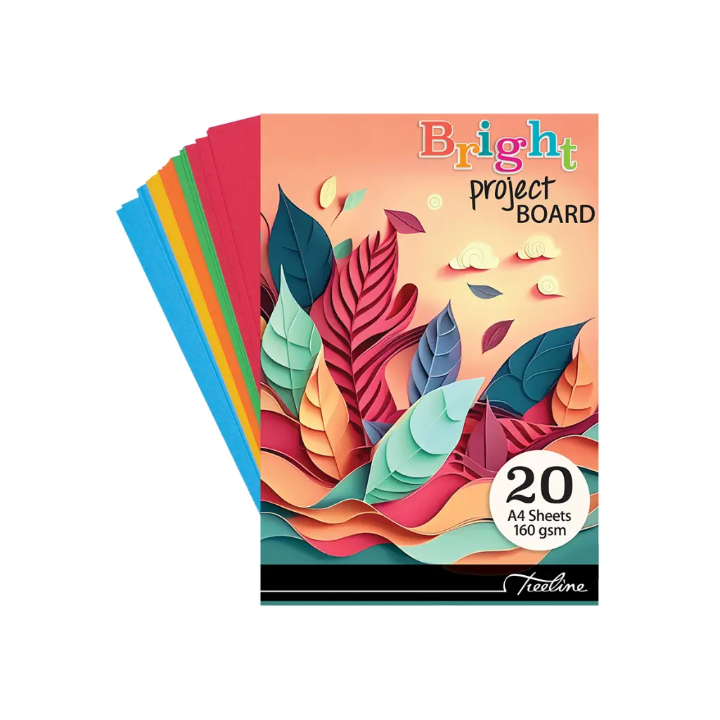 [6007652014427] Board A4 Bright Project 20 Sheets Pad - Treeline