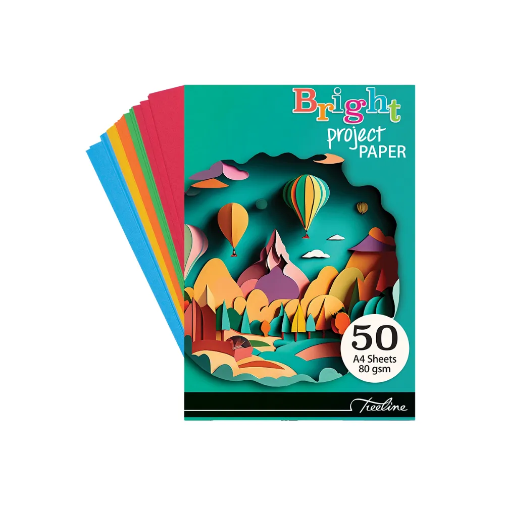 [6007652014441] Paper Pad A4 80gsm Bright 50 Sht - Treeline 