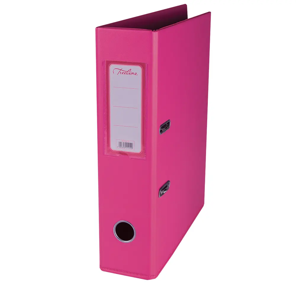 [6007652014540] File Lever Arch Hot Pink PVC-70 - Treeline