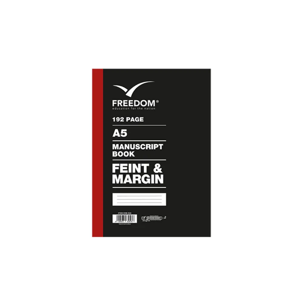 [6007749006335] Book A5 192p Feint Margin - Nexx/Freedom