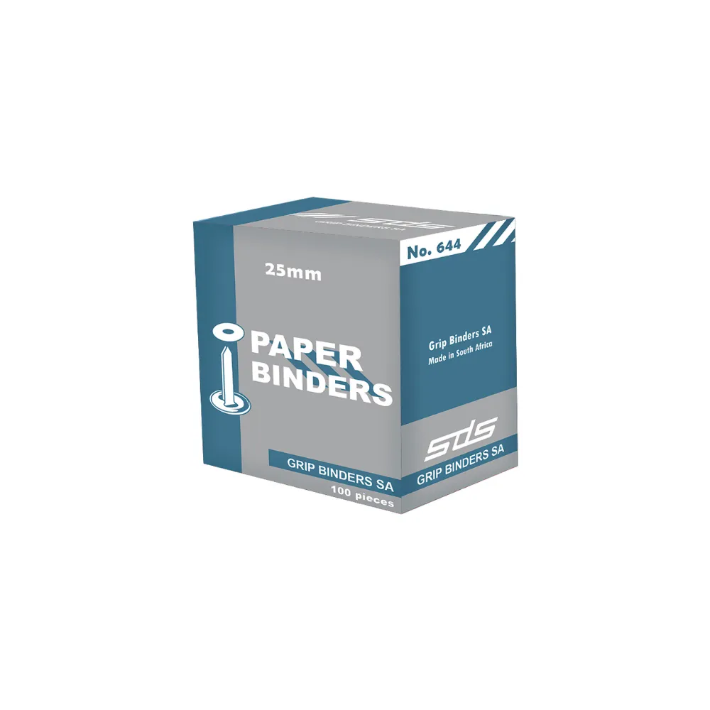 [6008387000037] Paper Binder 25mm No.644 100`s - SDS