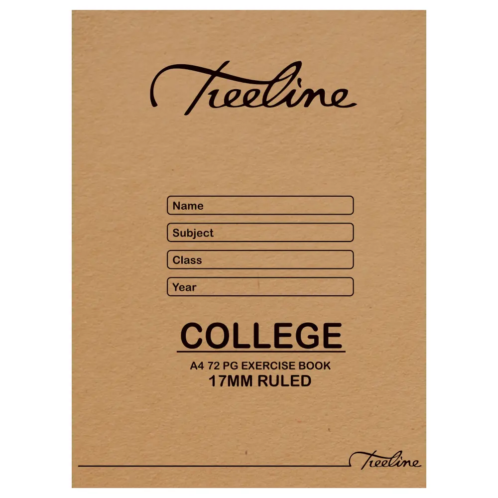 Book A4 72p 17mm Ruled - Treeline