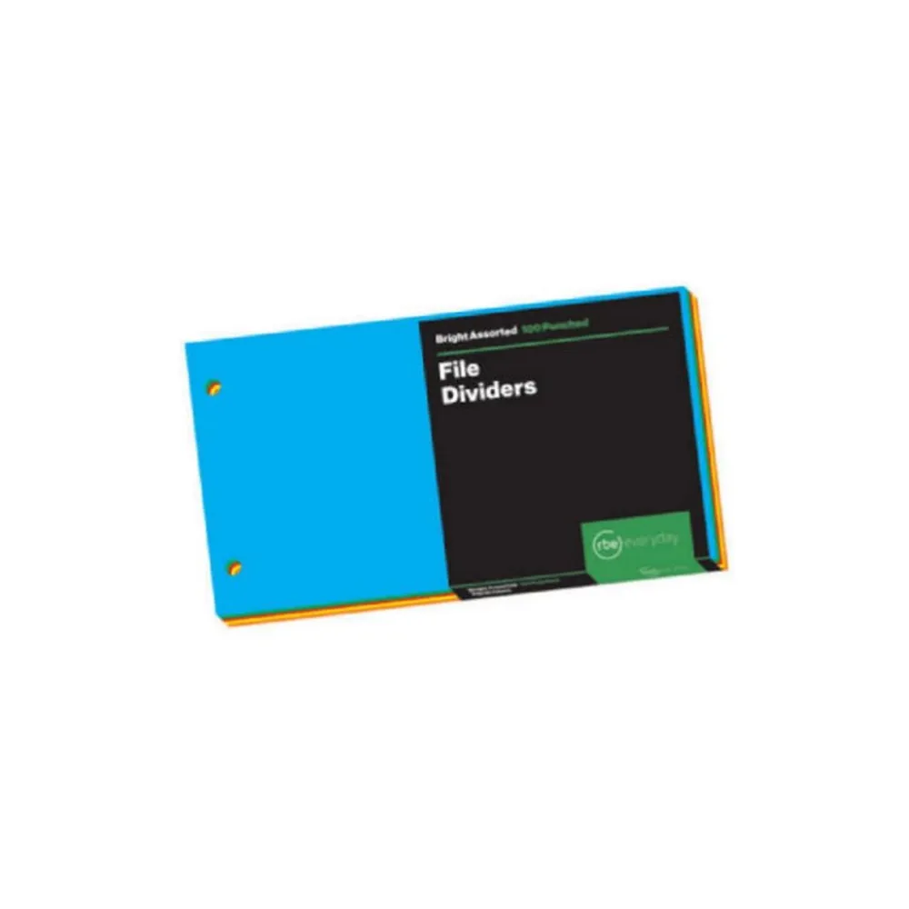 Index Divider 100`s Board Bright - RBE 
