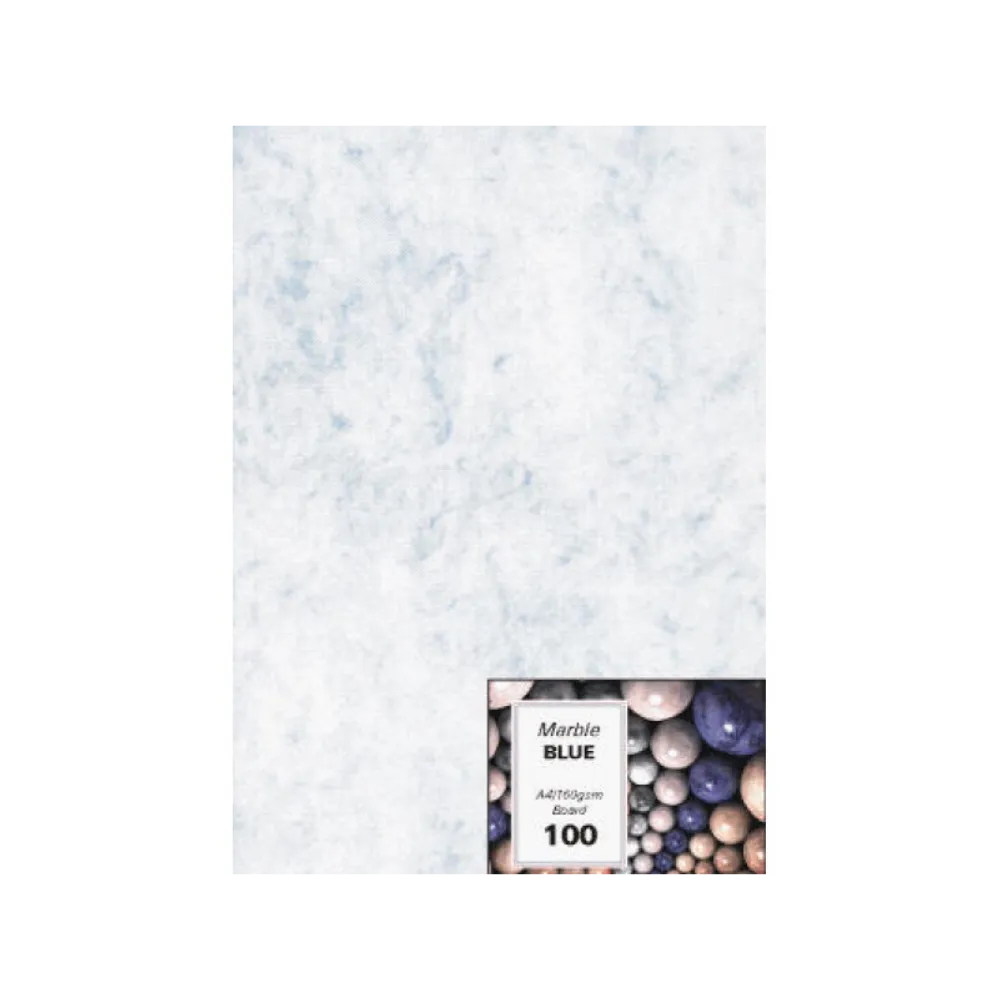 [6008496022951] Board Marble A4 Blue 100`s - RBE