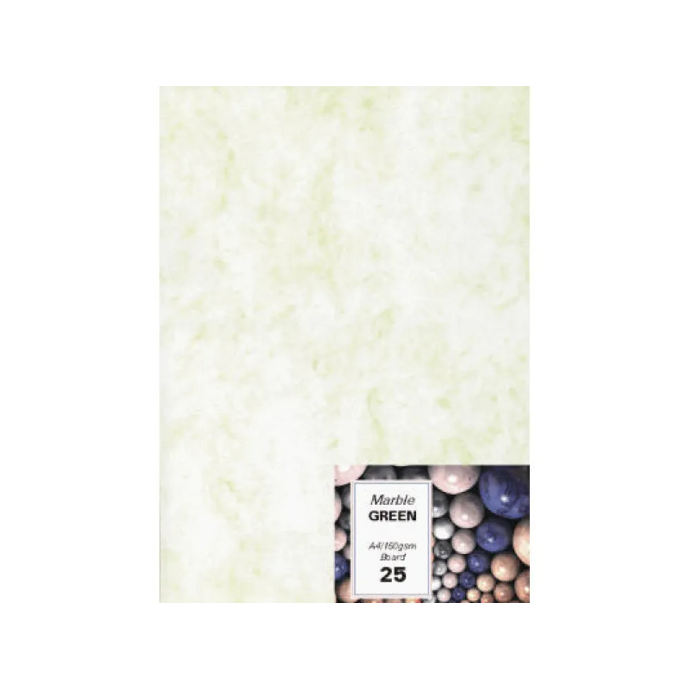 [6008496022975] Board Marble A4 Green 100`s - RBE
