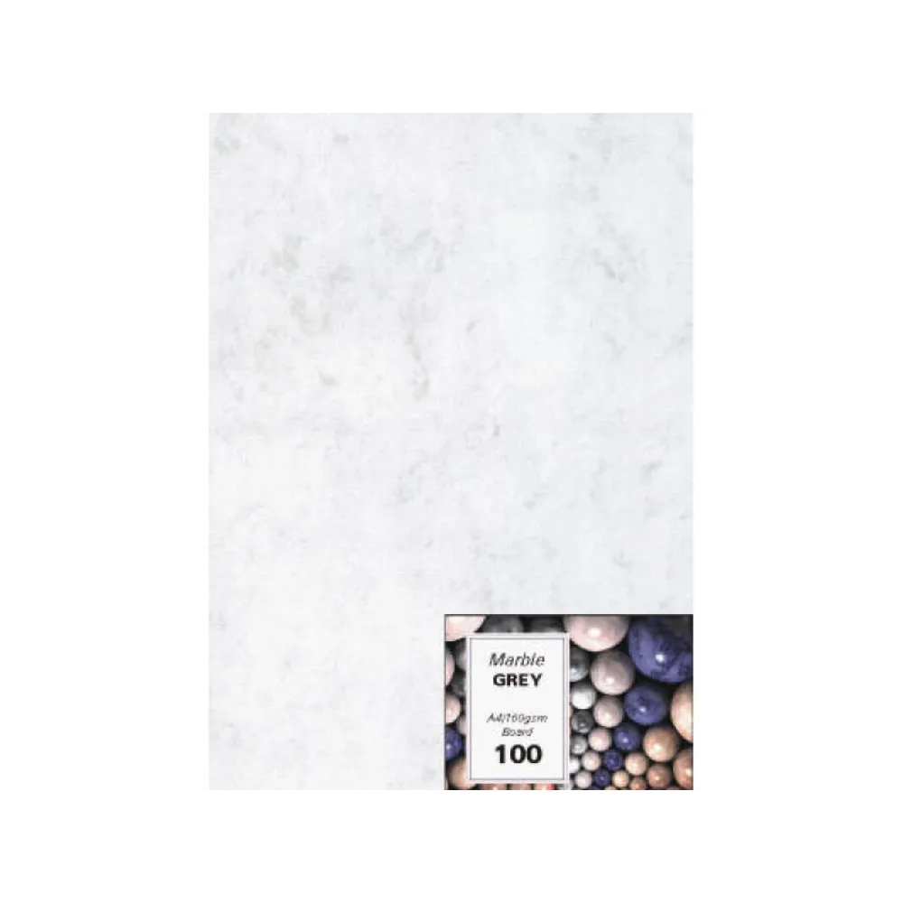 [6008496022982] Board Marble A4 Grey 100`s - RBE