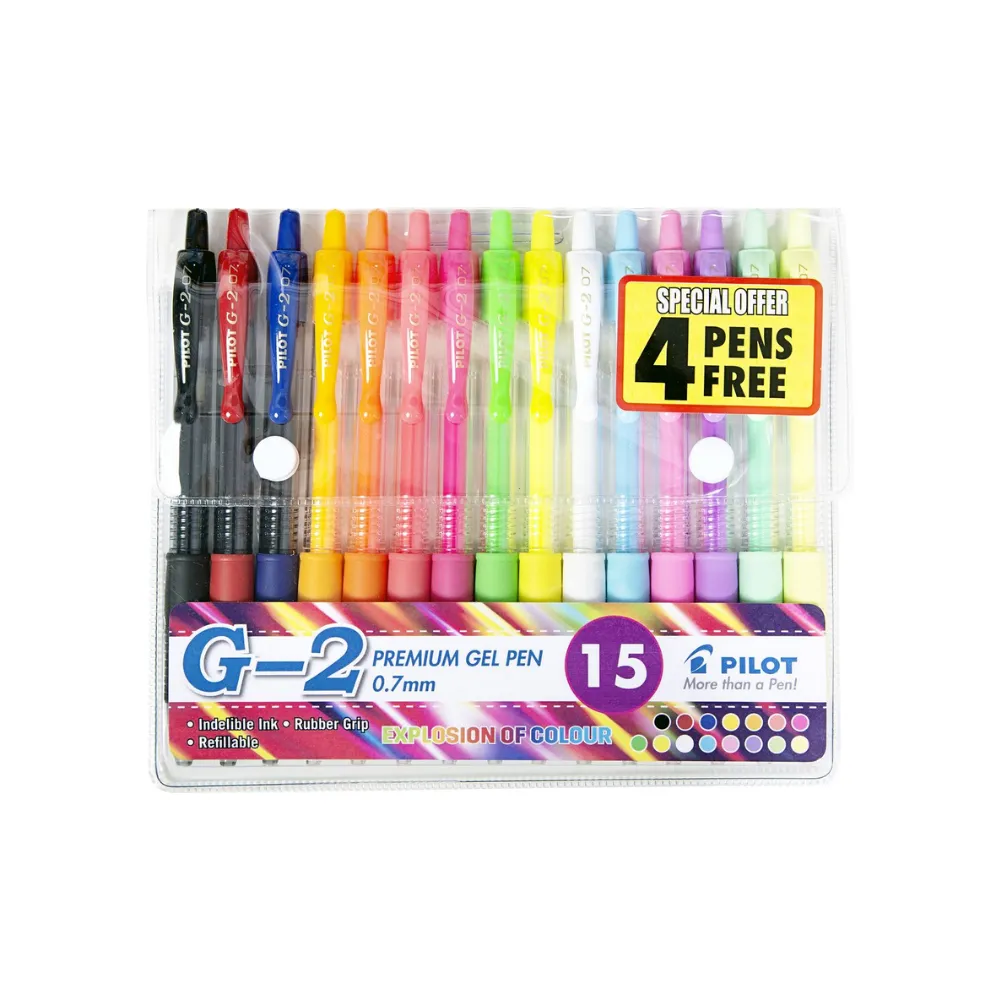 [6009500099976] Pen Gel BL-G2-7-W15 ART Wallet 15`s - Pilot