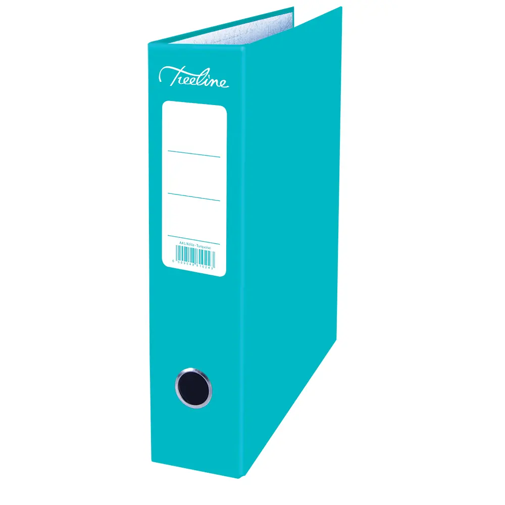 [6009548810243] File Lever Arch Turquoise A4 - Treeline 