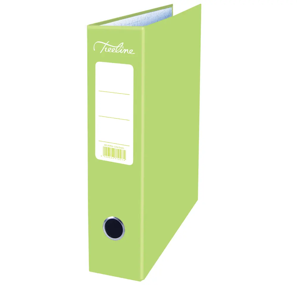 File Lever Arch Board Lt Green A4 - Treeline 