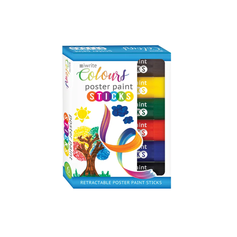 [6009548818546] Paint Poster Sticks 6`s Color - iWrite 