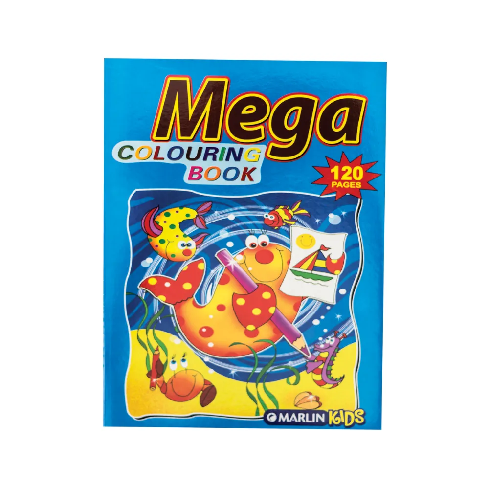 [6009608645044] Book Coloring Mega 120pg - Marlin