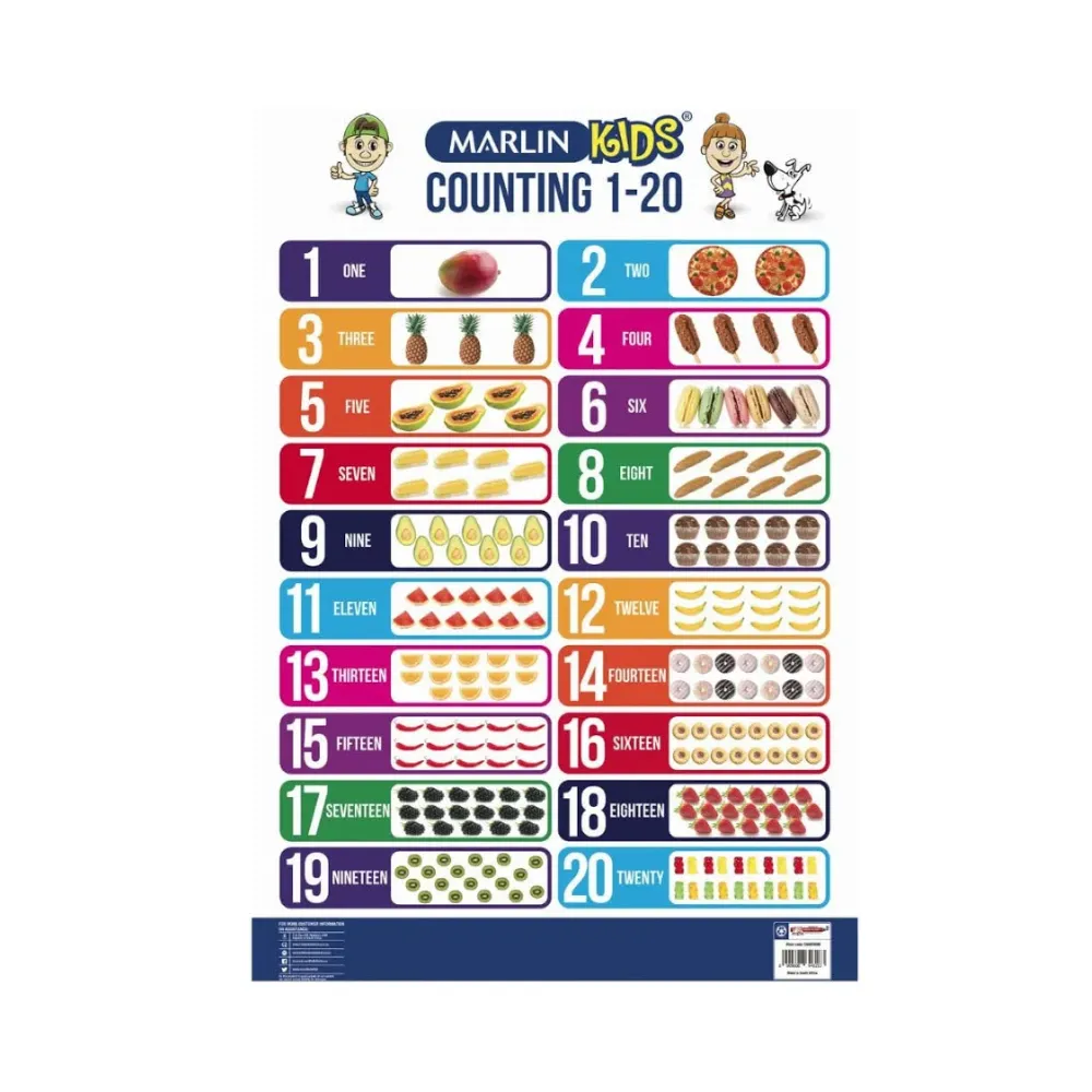 Chart Counting 1-20 - Marlin 