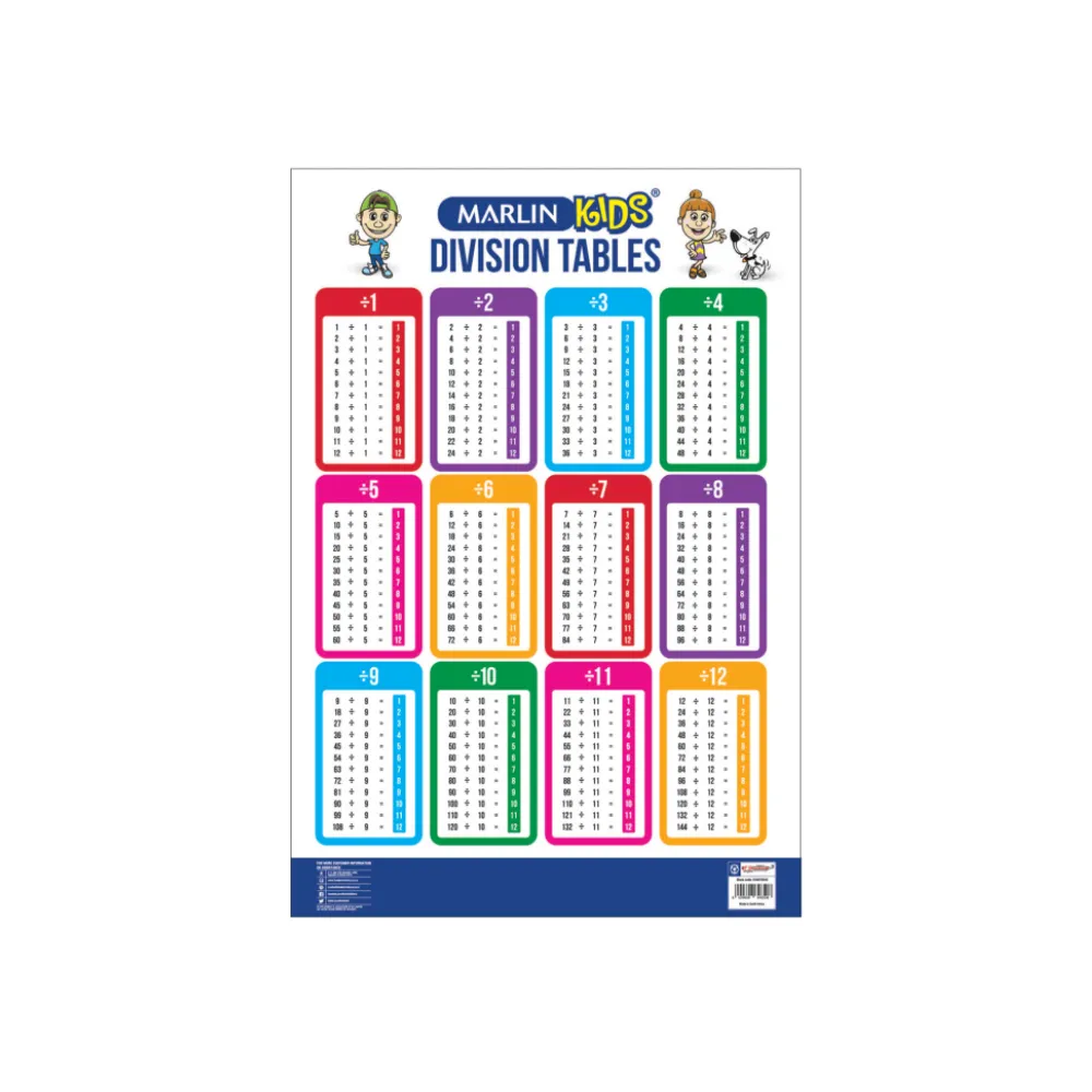 Marlin Kids Chart: Multiplication