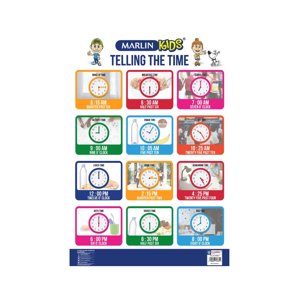 Marlin Kids Chart: Telling the time Marlin