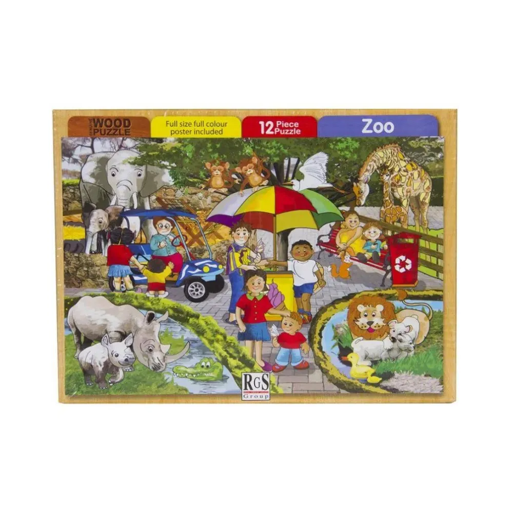 Puzzle 12 pcs Zoo - Interstat