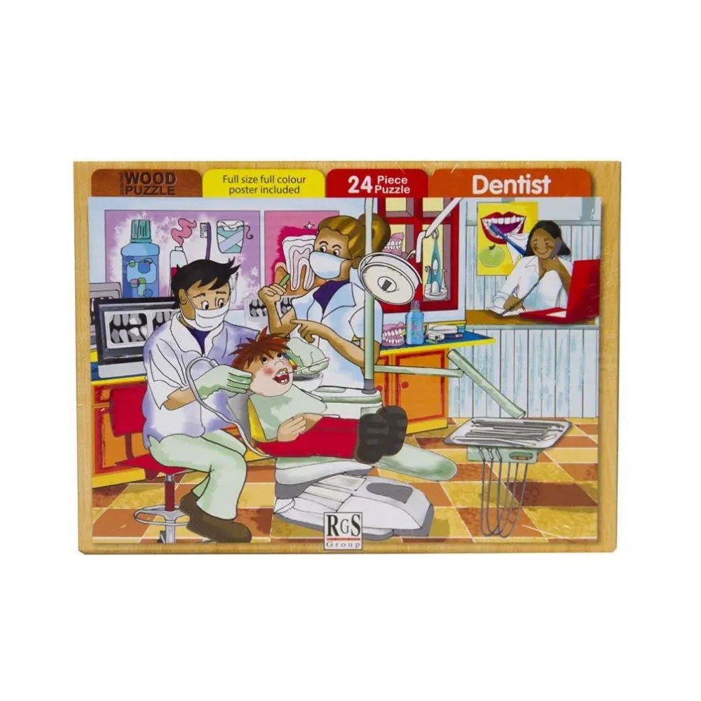 [6009627603902] Puzzle 24pc Dentist - Interstat
