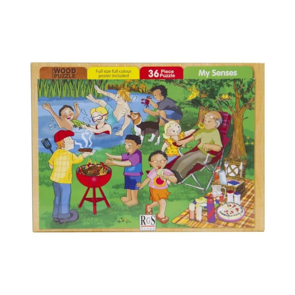 [6009627607382] Puzzle 36pc My Senses - Interstat
