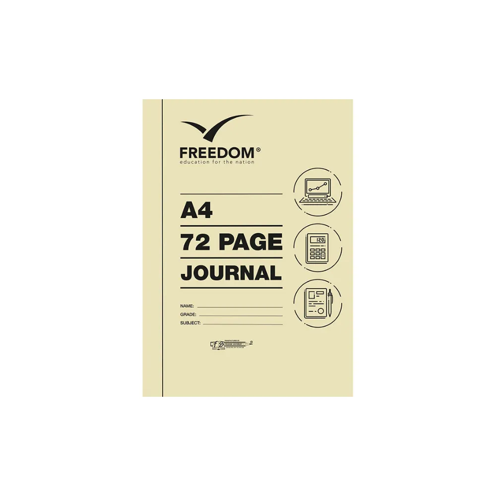 [6009635830994] Book A4 ACC 72p Journal - Freedom