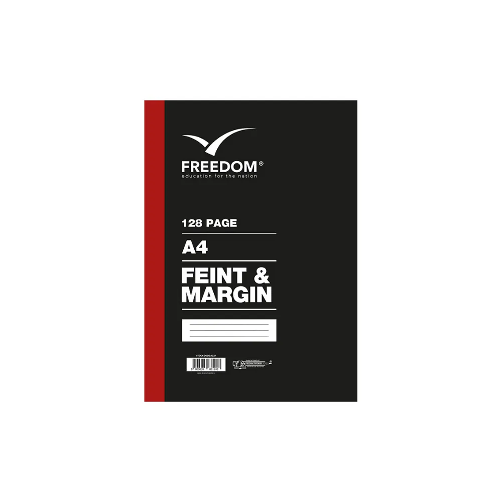 [6009635831243] Book A4 Counter 128pg F/M - Freedom