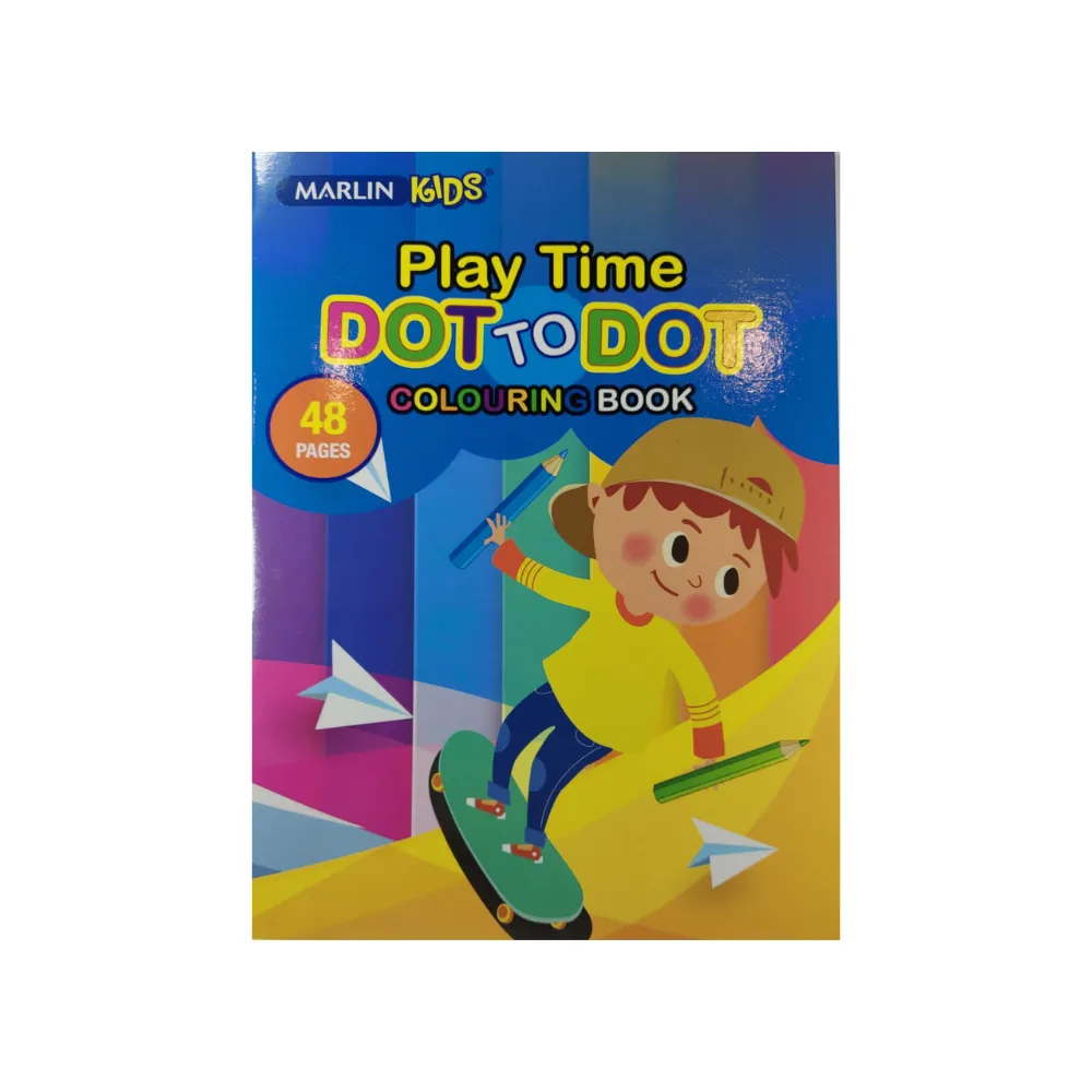 Book Colouring Dot to Dot 48p Play Time - Marlin