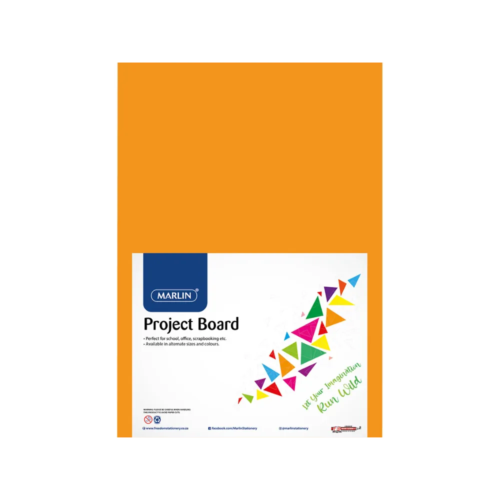Board A4 160gsm 10`s Orange - Marlin 