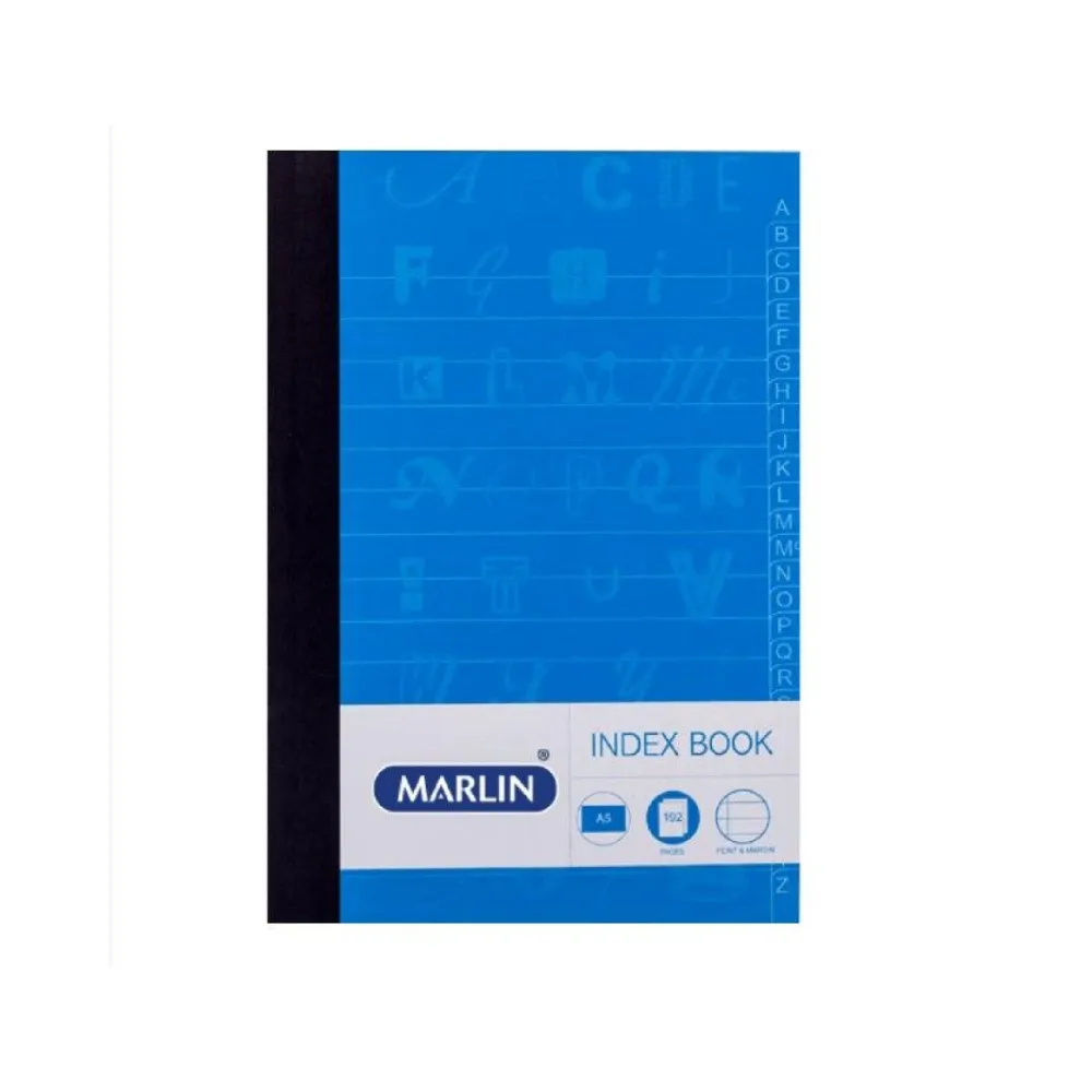[6009685858832] Book Index A5 192p - Marlin