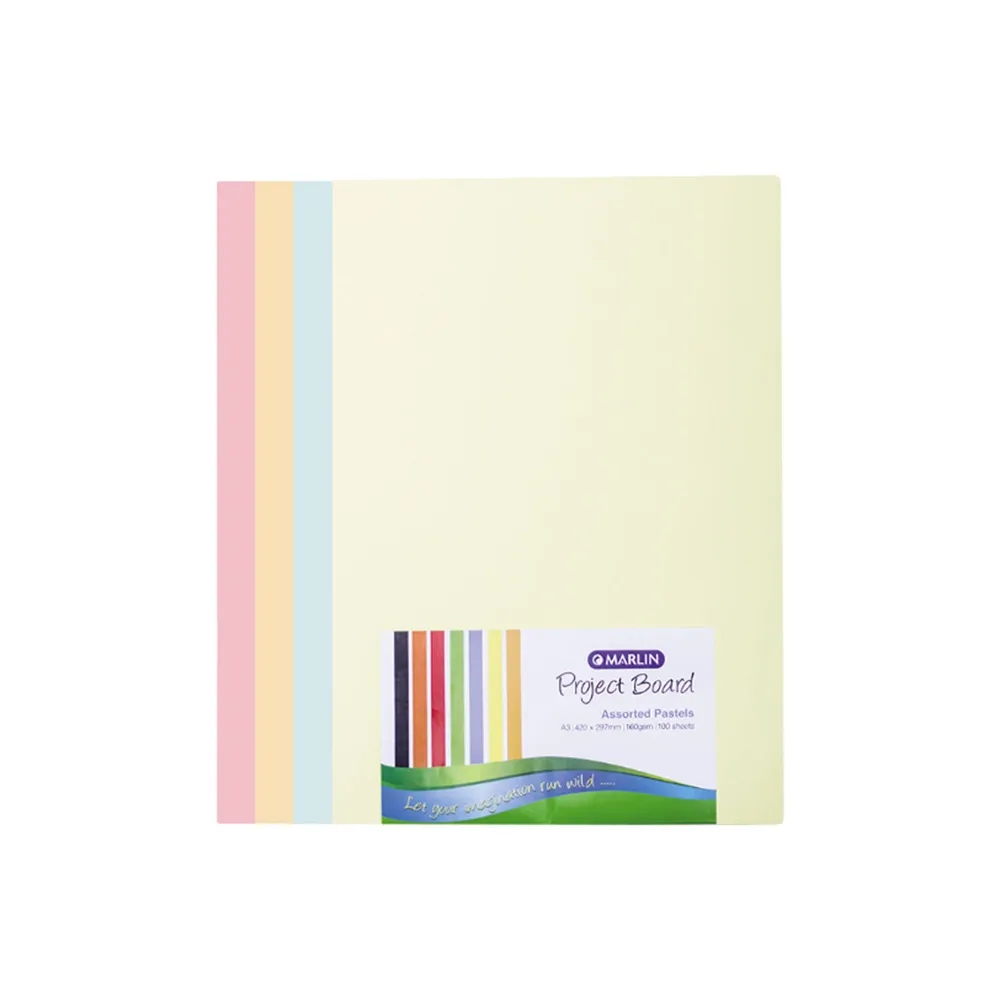 [6009685859037] Boards Pastel A3 100`s - Marlin 