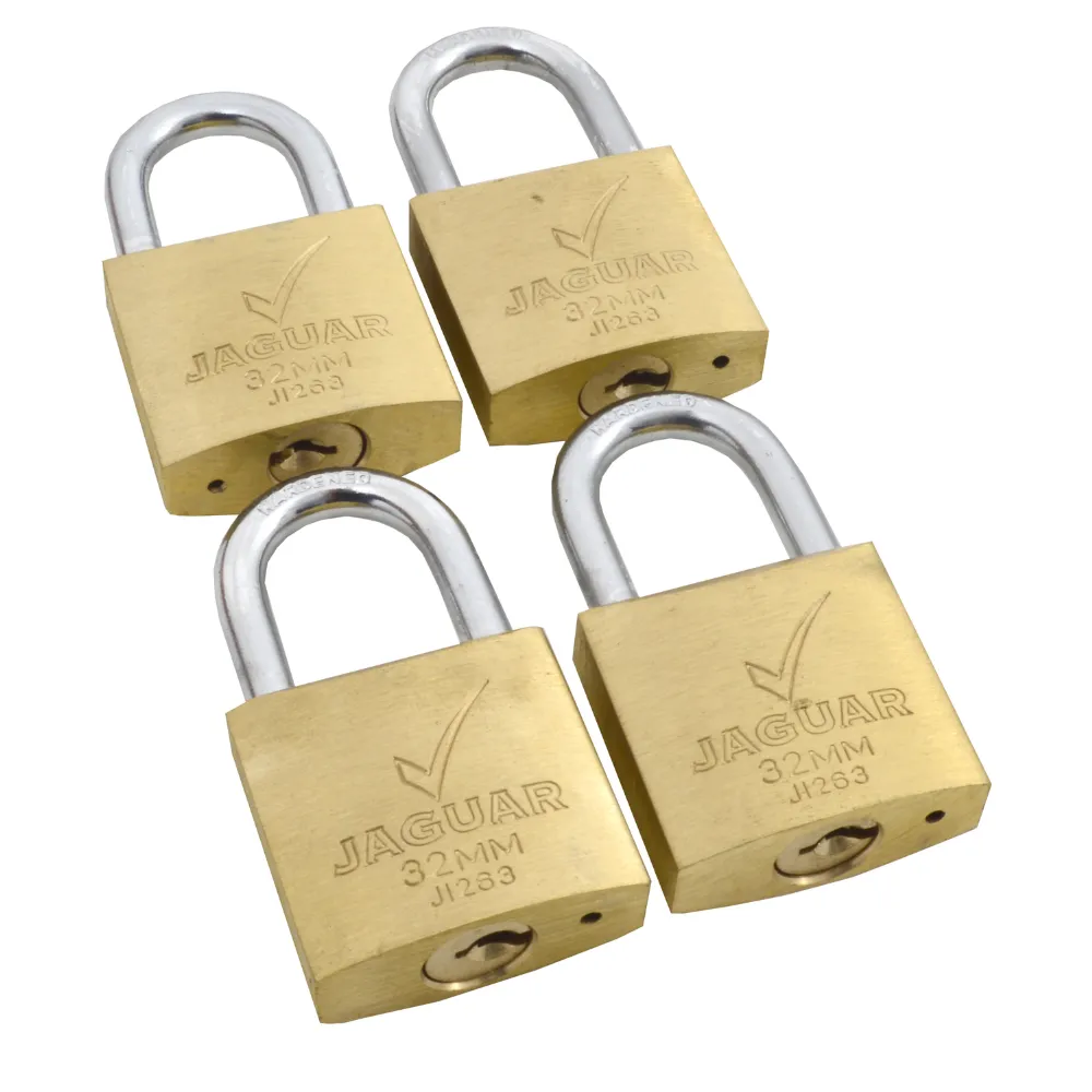 [6009693512269] PADLOCK 32mm IRN 4PAC KA JAGUAR CLAM
