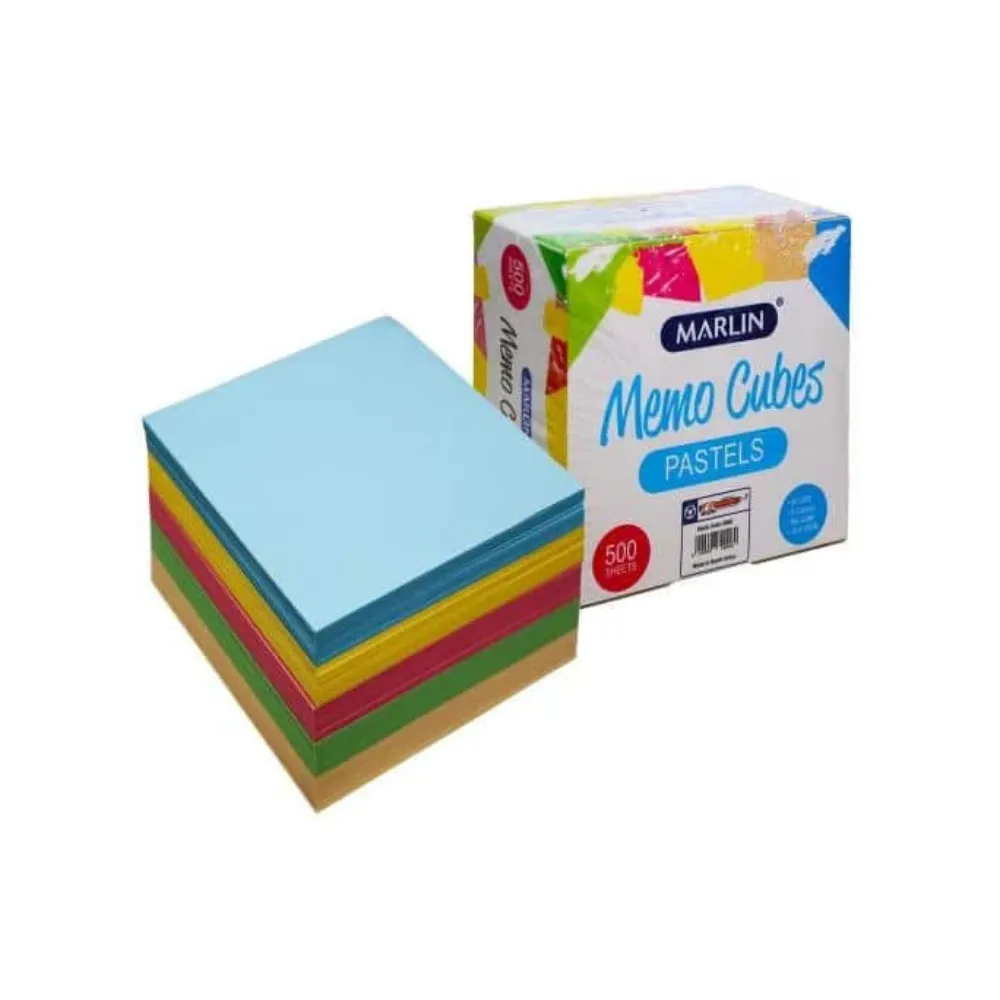 [6009697790076] Cubes Brights Ass 5 Colour  - Marlin