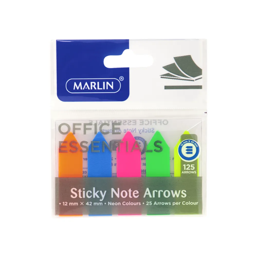 [6009699519170] Sticky Note Arrow 12mmx42mm SM284 - Marlin