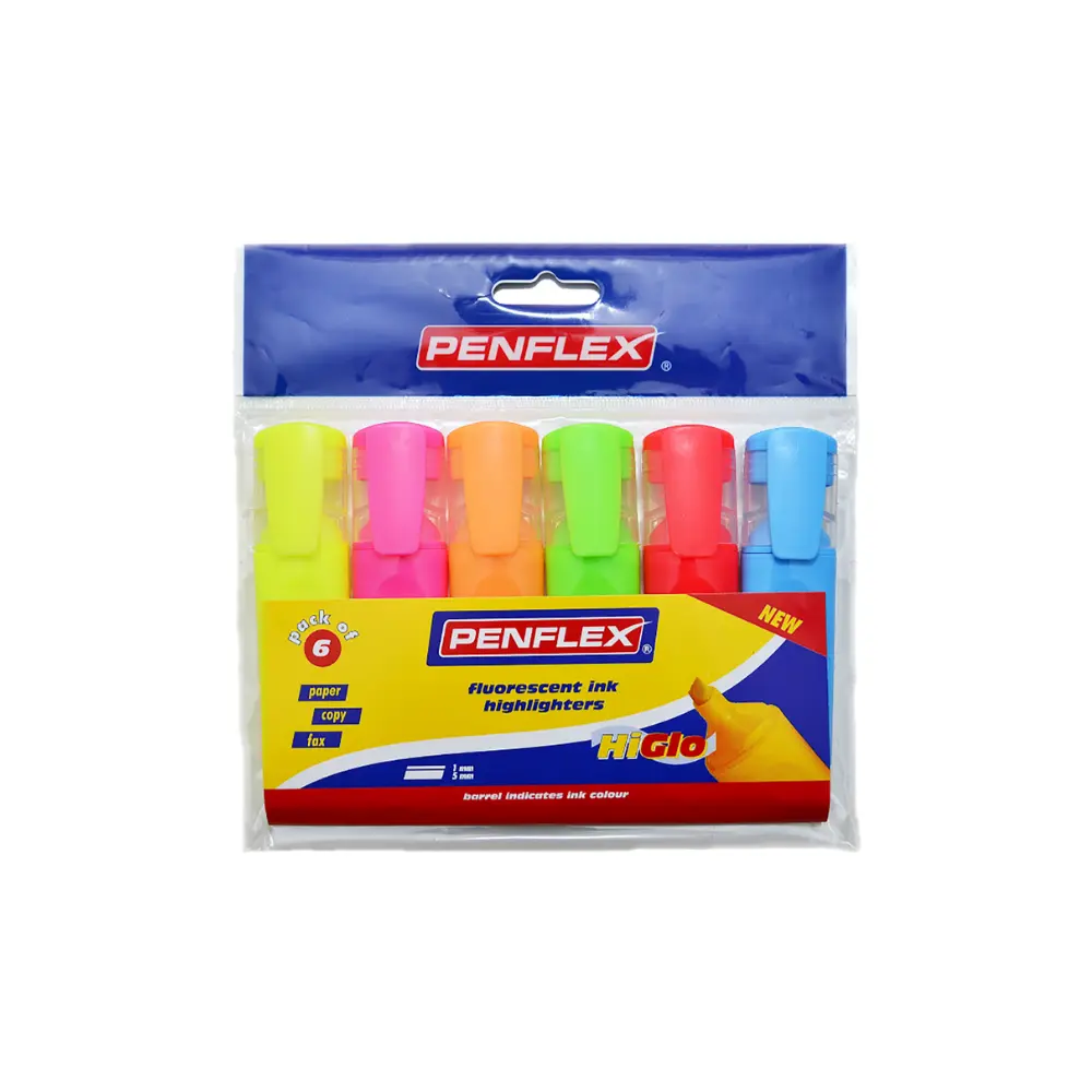 Highlighter Wallet 6 Asst. - Penflex