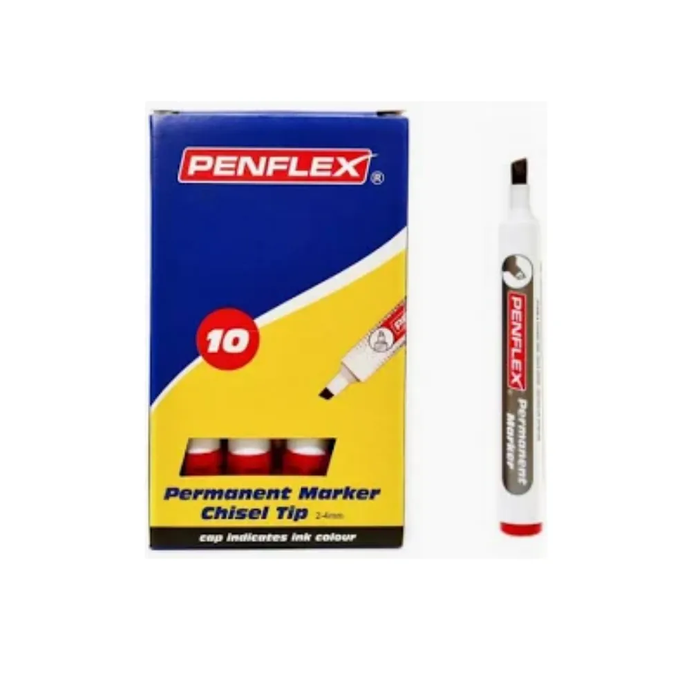 Marker Permanent PM15 Red 10`s- Penflex