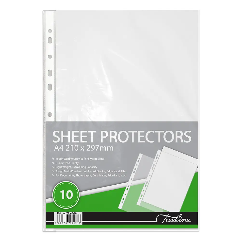 [6009707691713] Filing Pockets A4 10`s - Treeline